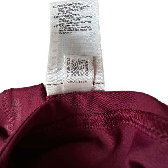 Stella McCartney X Adidas Run 3/4 Tights Red sz Small - Picture 9 of 14